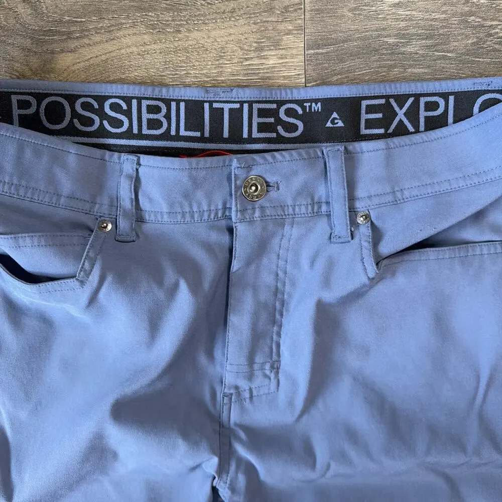 NWOT Gerry Mens 32x32 Blue Gray Stretch Hiking Pants Outdoor Utility Travel